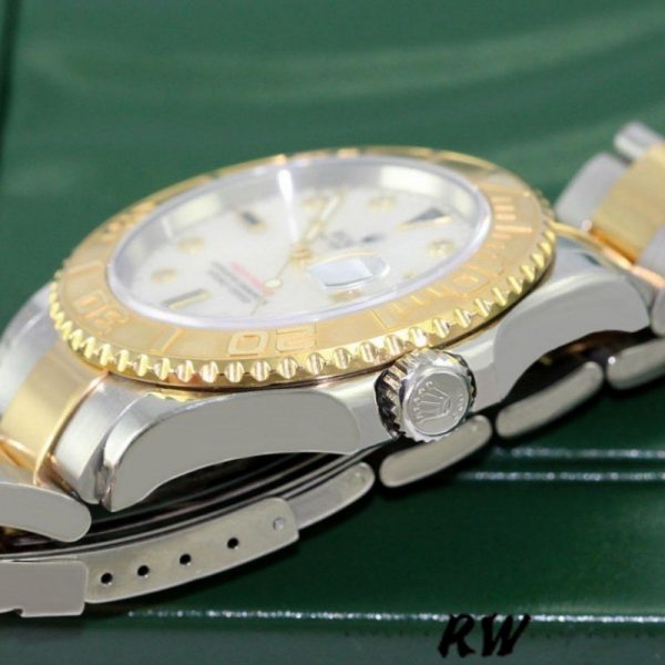 Rolex Yachtmaster 16623 Steel Yellow Gold Mother of Pearl White Dial 40MM Mens Replica Watch - Image 4