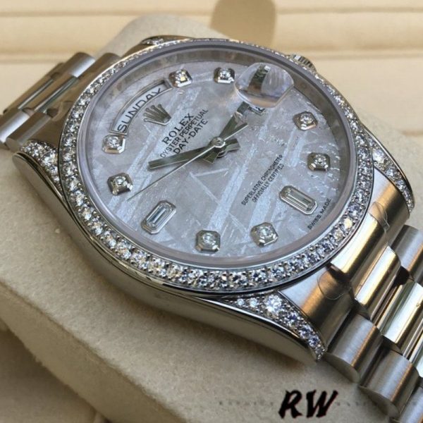 Rolex Day-Date 118389 Meteorite Grey Dial 36MM Unisex Replica Watch - Image 3
