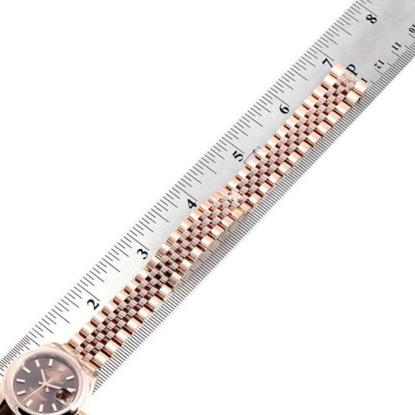Rolex Datejust 279165 Chocolate Brown Dial Domed Bezel 28mm Lady Replica Watch - Image 6