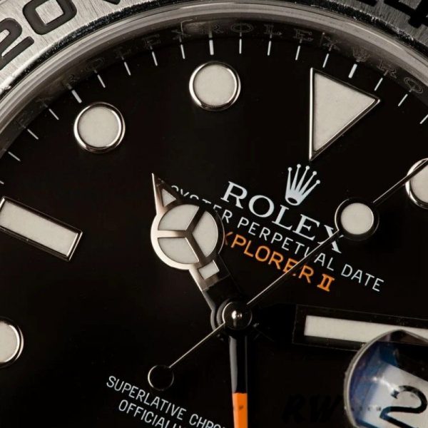 Rolex Explorer II 216570 Stainless Steel Black Dial 42MM Mens Replica Watch - Image 4