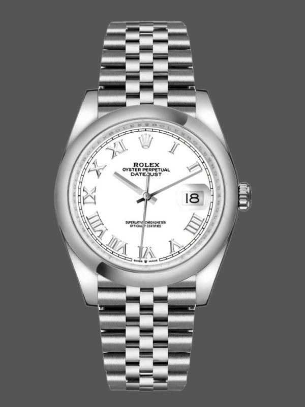 Rolex Datejust 126200 Stainless Steel White Roman Dial 36MM Unisex Replica Watch