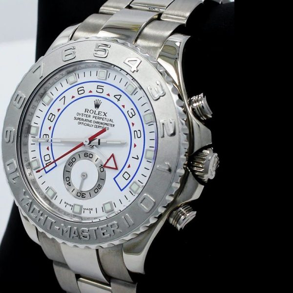 Rolex Yacht Master II 116689 White Dial Platinum 44mm Mens Replica Watch - Image 3