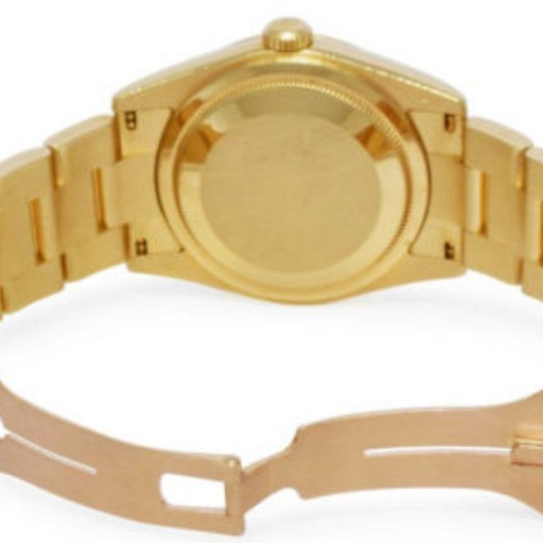Rolex Day-Date 118208 Champagne Diamond Dial 36mm Unisex Replica Watch - Image 4