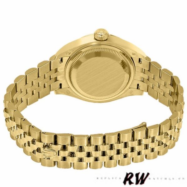 Rolex Datejust 279178 Silver Diamond Dial Yellow Gold 28mm Lady Replica Watch - Image 6