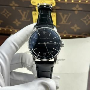 Audemars Piguet Code 11.59 15210BC Black Dial Leather Strap 1:1 Best Replica APSF 41mm