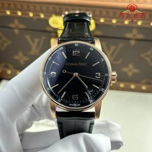 Audemars Piguet Code 11.59 Automatic 15210OR Black Dial Leather Strap 1:1 Best Replica APSF 41mm