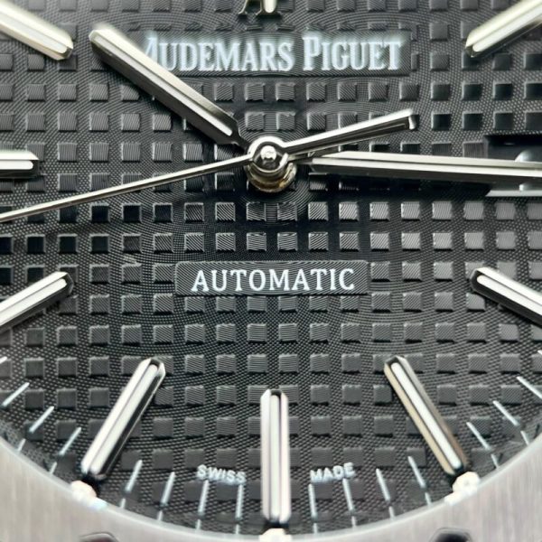 Audemars Piguet Royal Oak 15400ST Rubber Strap Black Dial Best Replica APS Factory 41mm - Image 6