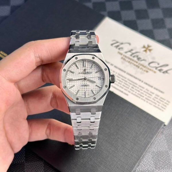 Audemars Piguet Royal Oak 15450ST White Dial Steel Bracelet Best Replica APS Factory 37mm - Image 4