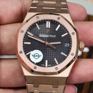 Audemars Piguet Royal Oak 15500OR Rose Gold Black Dial Super Clone APSF 41mm