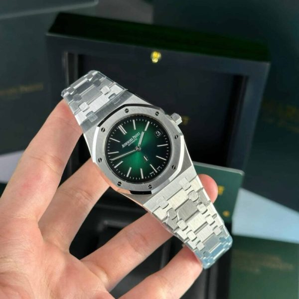 Audemars Piguet Royal Oak 16202PT Smoked Green Dial Best Replica ZF 39mm