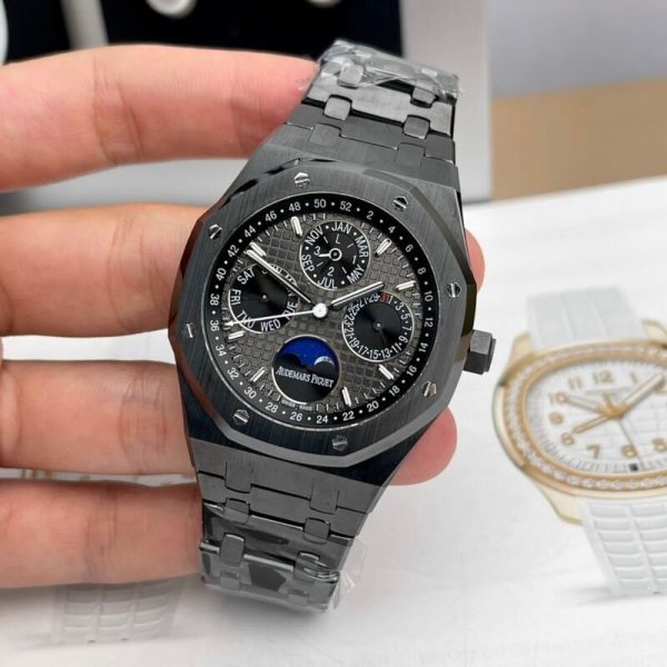 Audemars Piguet Royal Oak Perpetual Calendar 26579CE Grey Dial Black Ceramic Best Replica APSF 41mm - Image 3