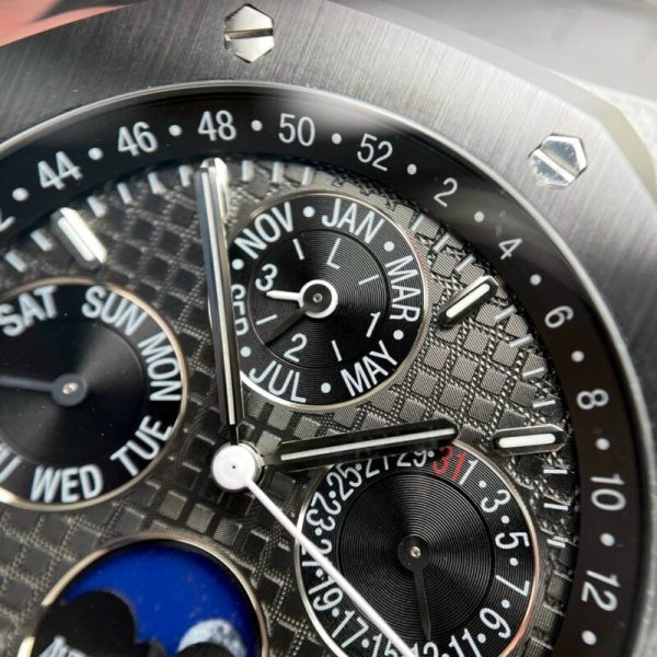 Audemars Piguet Royal Oak Perpetual Calendar 26579CE Grey Dial Black Ceramic Best Replica APSF 41mm - Image 4