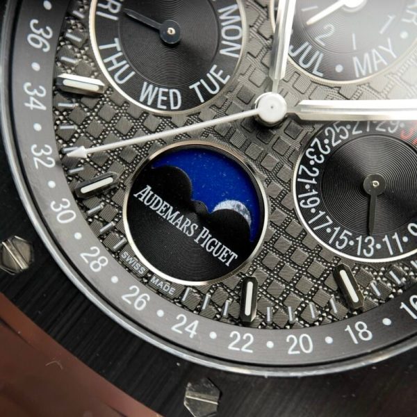 Audemars Piguet Royal Oak Perpetual Calendar 26579CE Grey Dial Black Ceramic Best Replica APSF 41mm - Image 5