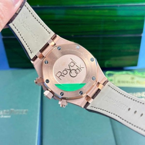 Audemars Piguet Royal Oak Chronograph 26331OR Brown Dial Leather Replica IPF 41mm - Image 7