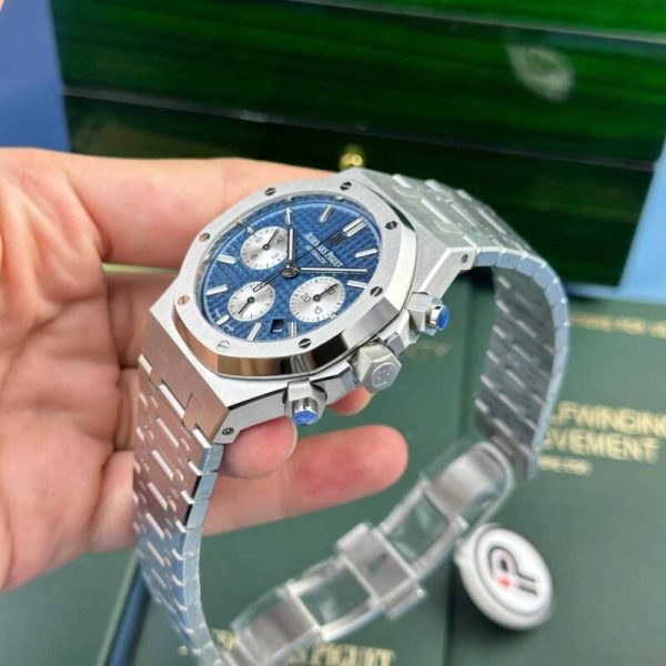 Audemars Piguet Royal Oak Chronograph 26331ST Blue Dial Replica IPF 41mm - Image 3