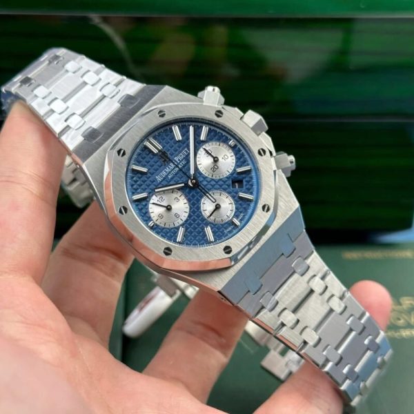 Audemars Piguet Royal Oak Chronograph 26331ST Blue Dial Replica IPF 41mm - Image 4