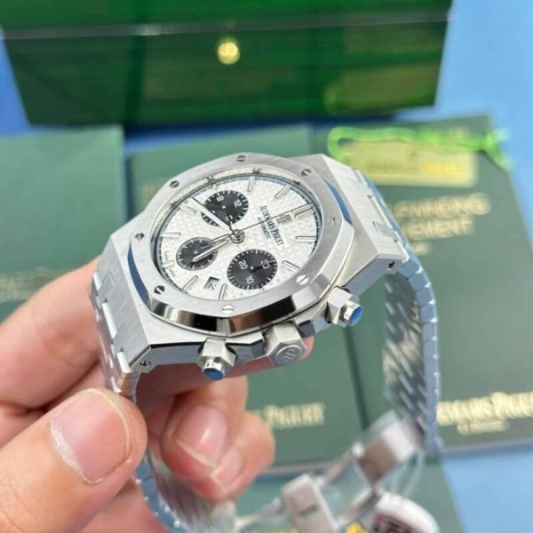 Audemars Piguet Royal Oak Chronograph 26331ST White Dial Replica IPF 41mm - Image 3