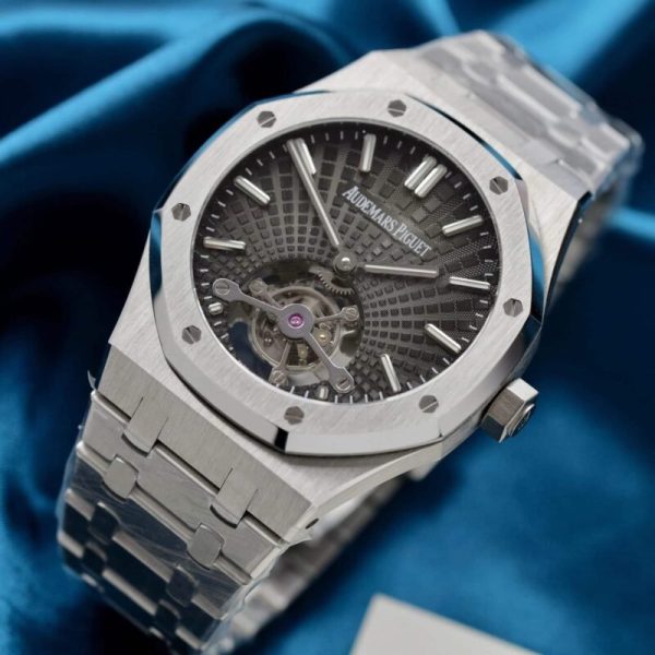 Audemars Piguet Royal Oak Flying Tourbillon 26730ST Grey Dial Best Replica R8F 41mm - Image 3