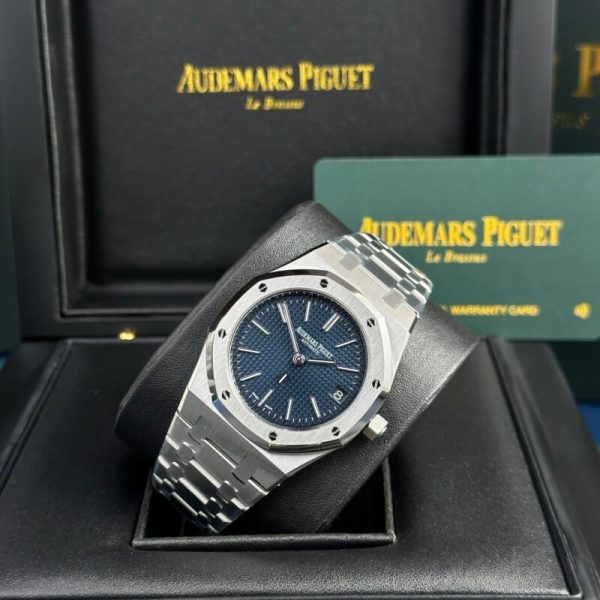 Audemars Piguet Royal Oak Jumbo Extra Thin 16202ST Blue Dial Best Replica 39mm - Image 2