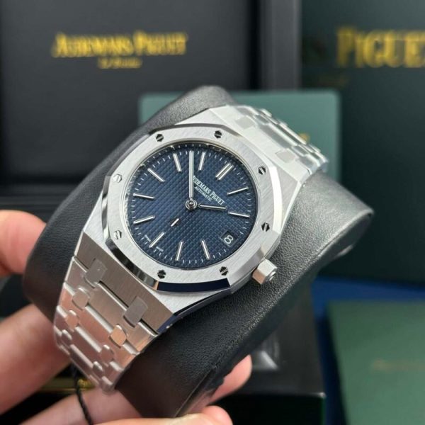 Audemars Piguet Royal Oak Jumbo Extra Thin 16202ST Blue Dial Best Replica 39mm - Image 3
