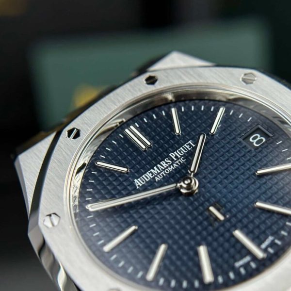 Audemars Piguet Royal Oak Jumbo Extra Thin 16202ST Blue Dial Best Replica 39mm - Image 4