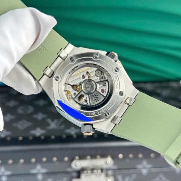 Audemars Piguet Royal Oak Offshore Diver 15720ST Khaki Green Dial Rubber Best Replica APSF 42mm - Image 7