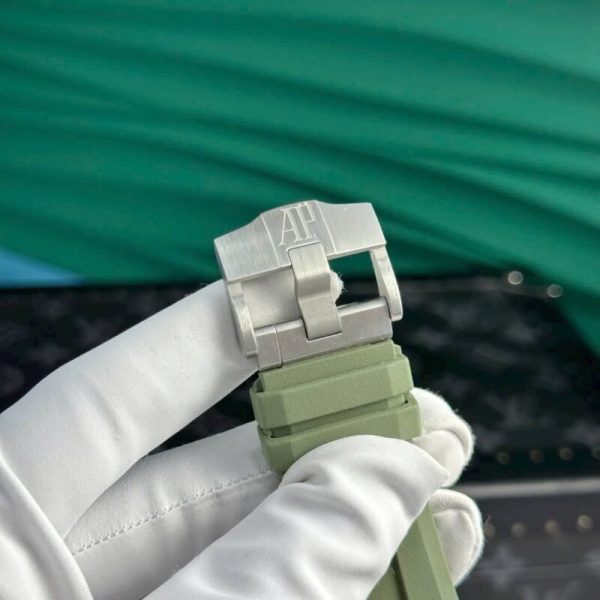 Audemars Piguet Royal Oak Offshore Diver 15720ST Khaki Green Dial Rubber Best Replica APSF 42mm - Image 8