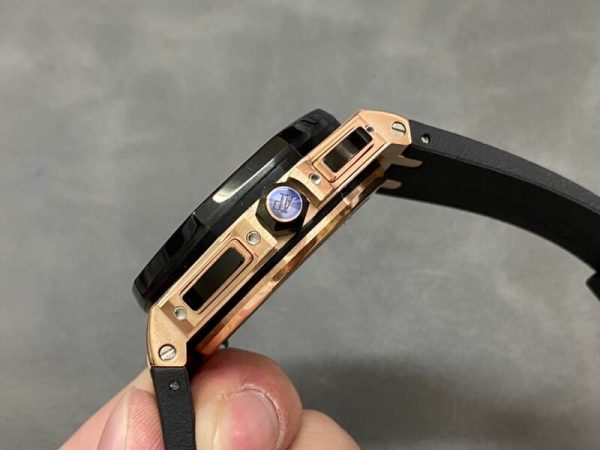 Audemars Piguet Royal Oak Offshore Chronograph 26400RO Rose Gold Ceramic Bezel Black Dial Best Replica APF 44mm - Image 6
