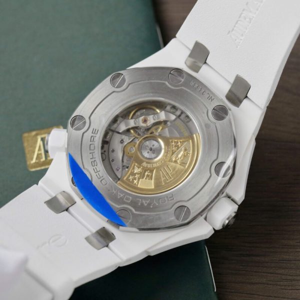 Audemars Piguet Royal Oak Offshore Diver 15707CB White Dial White Ceramic Rubber Best Replica APSF 42mm - Image 10