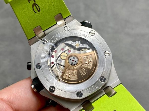 Audemars Piguet Royal Oak Offshore Diver Chronograph 26703ST Green Dial Rubber Best Replica JHF 42mm - Image 7