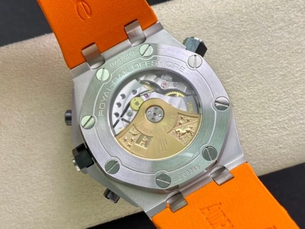 Audemars Piguet Royal Oak Offshore Diver Chronograph 26703ST Orange Dial Orange Rubber Best Replica JHF 42mm - Image 7