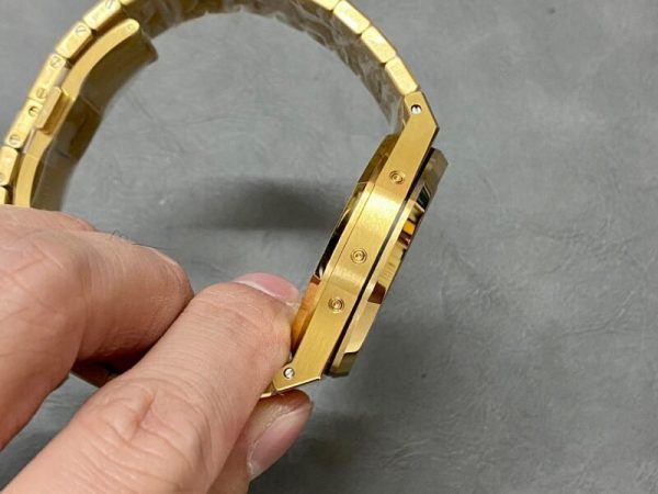 Audemars Piguet Royal Oak Perpetual Calendar 26574BA Yellow Gold Blue Dial Best Replica 41mm - Image 5