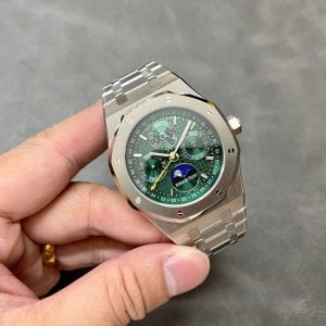 Audemars Piguet Royal Oak Perpetual Calendar 26606ST Green Dial Super Clone 41mm