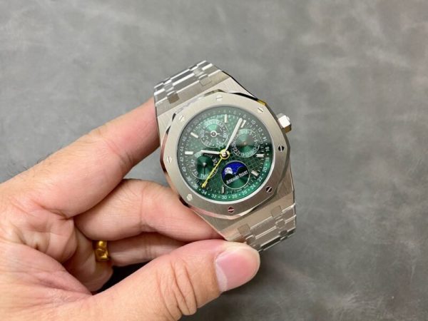 Audemars Piguet Royal Oak Perpetual Calendar 26606ST Green Dial Super Clone 41mm