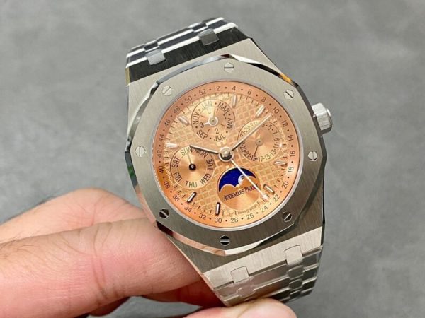 Audemars Piguet Royal Oak Perpetual Calendar 26615TI Salmon Dial Top Quality Replica 41mm - Image 2