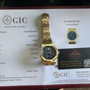 Audemars Piguet Royal Oak Perpetual Calendar 26574BA Blue Dial 18K Yellow Gold Wrapped Best Replica 41mm