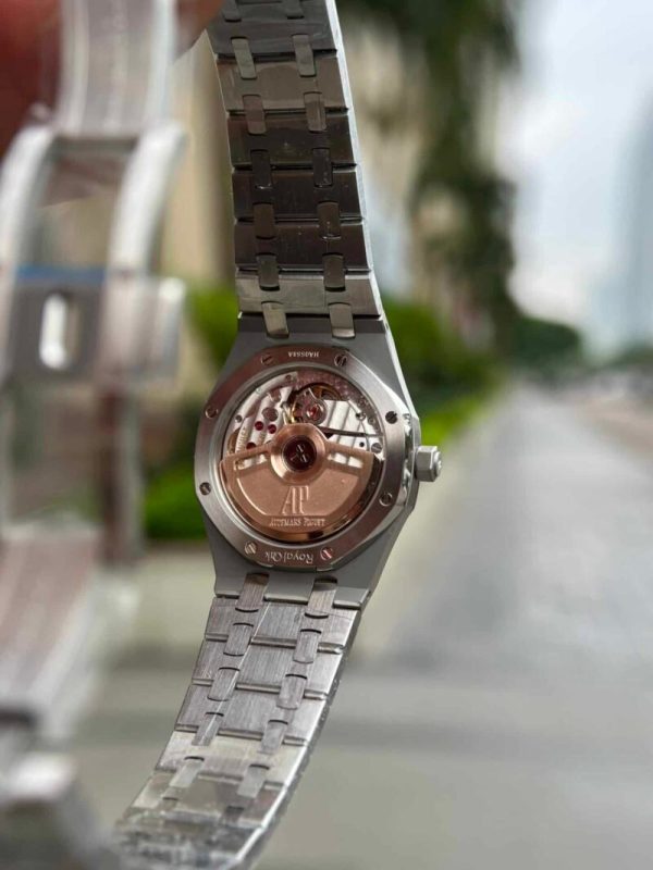 Audemars Piguet Royal Oak Lady White Dial Diamond Bezel Replica 34mm - Image 6