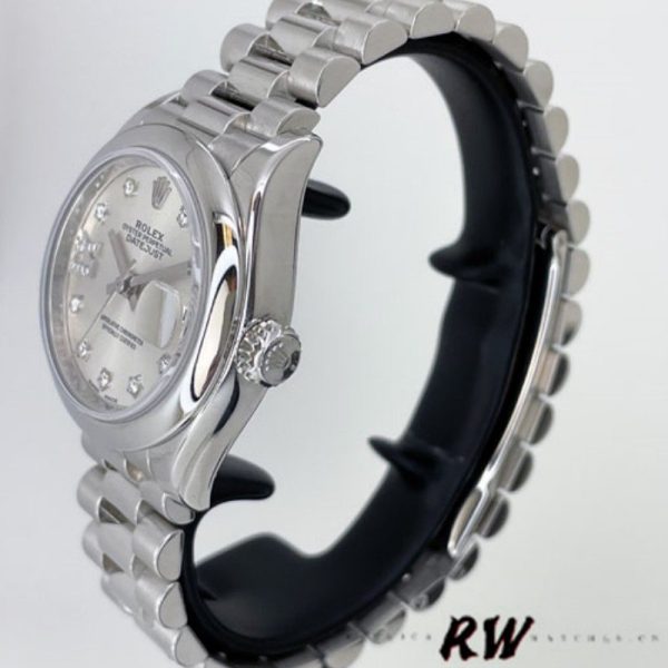Rolex Datejust 279166 Silve Dial Diamond Domed Bezel 28mm Lady Replica Watch - Image 4