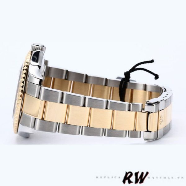 Rolex Yachtmaster 16623 Steel Yellow Gold Black MOP Dial 40MM Mens Replica Watch - Image 4