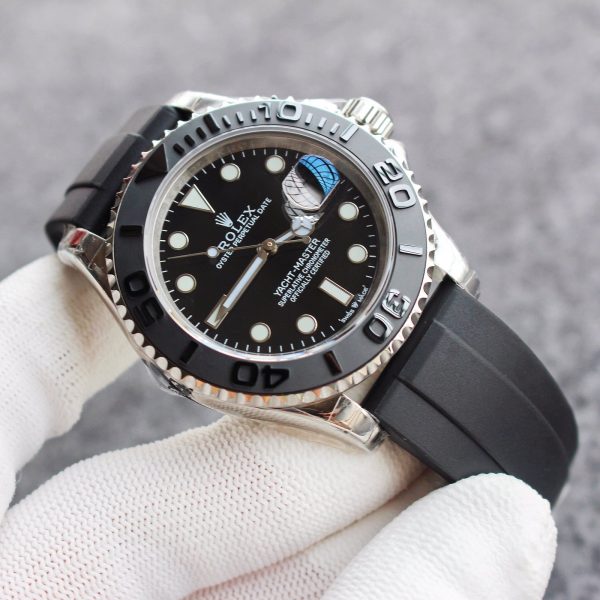Rolex Yacht Master 226659 White Gold Black Dial 42mm Mens Replica Watch - Image 4