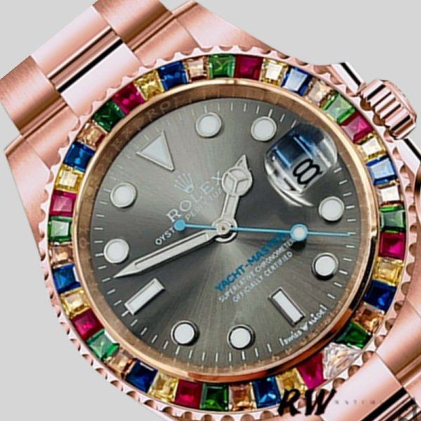 Rolex Yacht Master 116695 Everose Gold Grey Dial 40MM Mens Replica Watch - Image 3