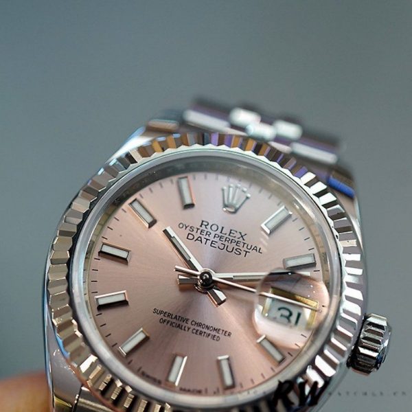 Rolex Datejust 279174 Stainless Steel Pink Index Dial 28mm Lady Replica Watch - Image 4