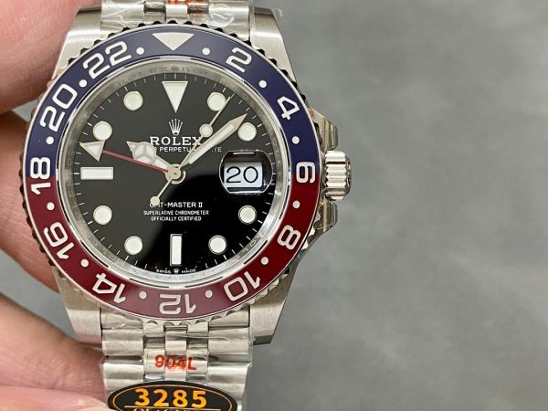 Rolex GMT-Master II 126710BLRO Stainless Steel Black Dial 40MM Mens Replica Watch - Image 3
