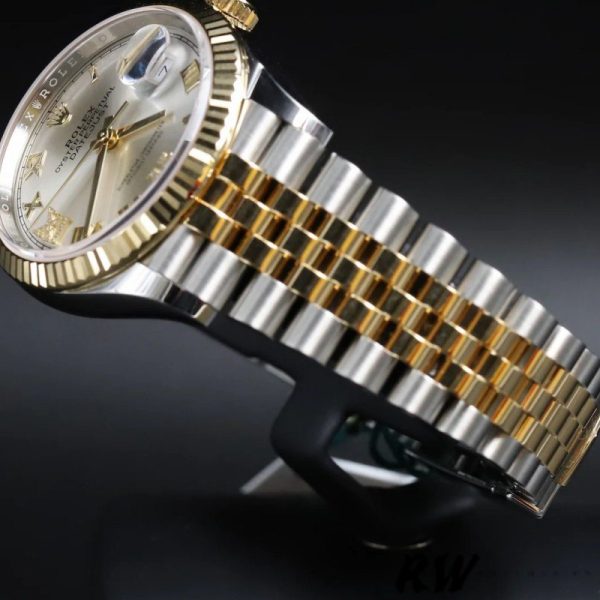Rolex Datejust 126233 Silver Roman Numeral Dial Fluted Bezel 36MM Unisex Replica Watch - Image 3