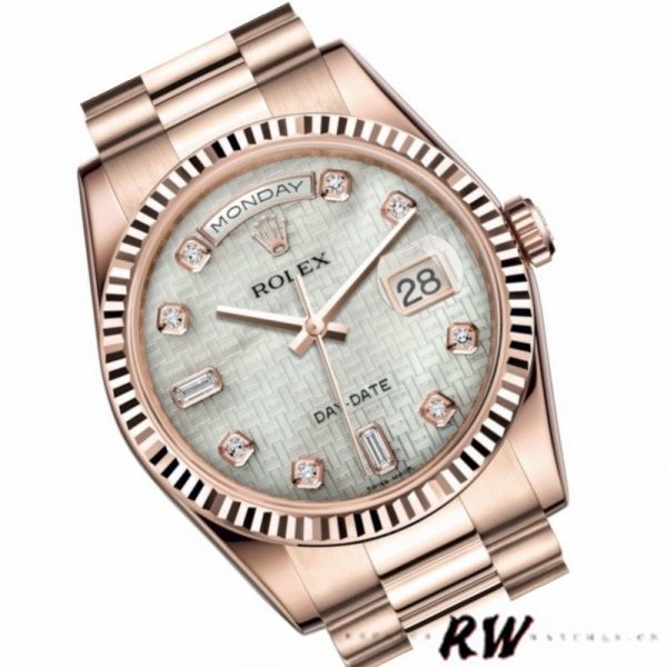 Rolex Day-Date 118235 Mother of Pearl Dial 36mm Unisex Replica Watch - Image 2