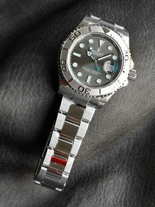 Rolex Yacht Master 126622 Platinum Bezel Dark Rhodium Grey Dial 40MM Mens Replica Watch - Image 4