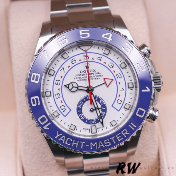 Rolex Yacht Master II 116680 White Square Dial 44mm Mens Replica Watch - Image 3