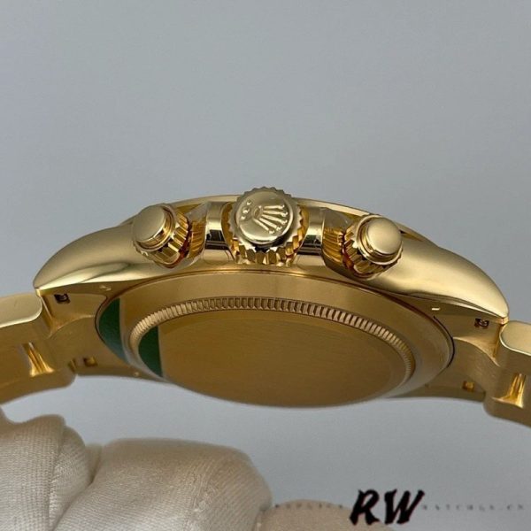 Rolex Daytona 116508 Yellow Gold Champagne Index Dial 40MM Mens Replica Watch - Image 4