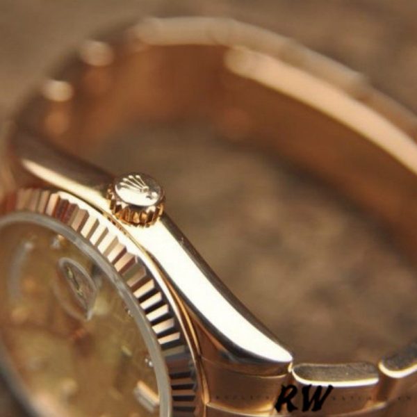 Rolex Day-Date 118205 Jubilee Champagne Dial 36mm Unisex Replica Watch - Image 4