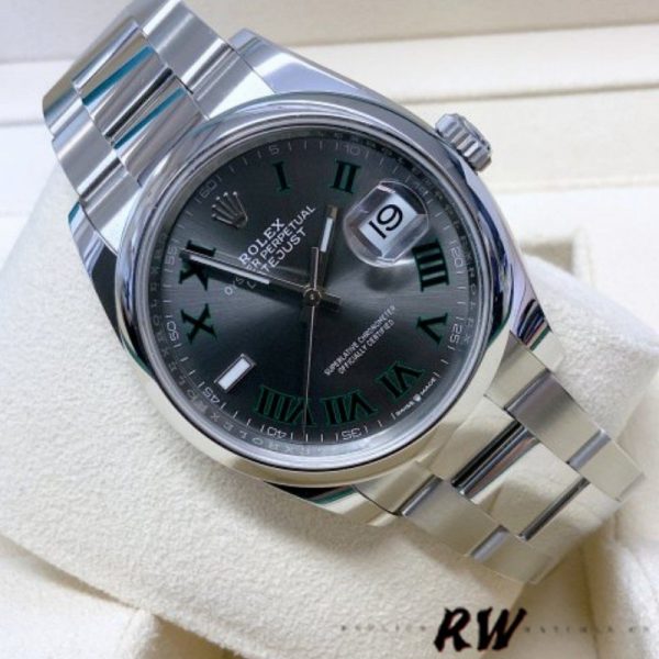 Rolex Datejust 126200 Stainless Steel Grey Wimbledon dial 36MM Unisex Replica Watch - Image 3